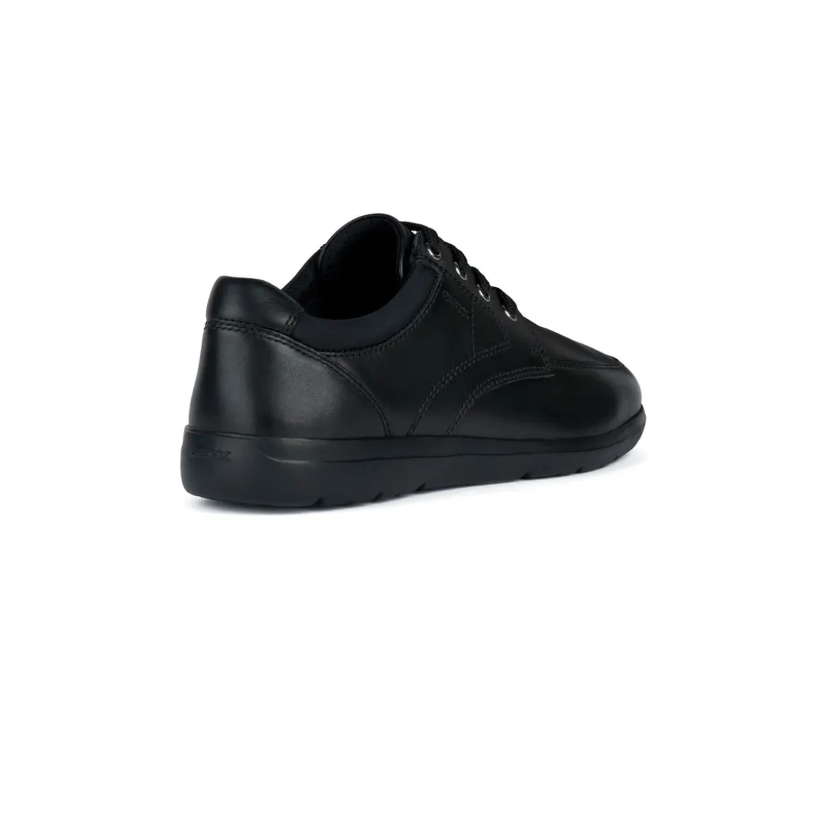 Scarpe casual da uomo nere con logo laterale Geox