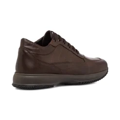Scarpe casual in pelle marroni da uomo Primopiano