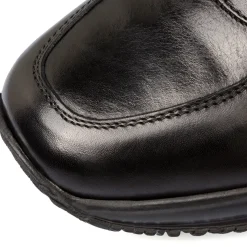 Scarpe casual in pelle nere da uomo Primopiano