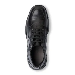 Scarpe casual in pelle nere da uomo Primopiano