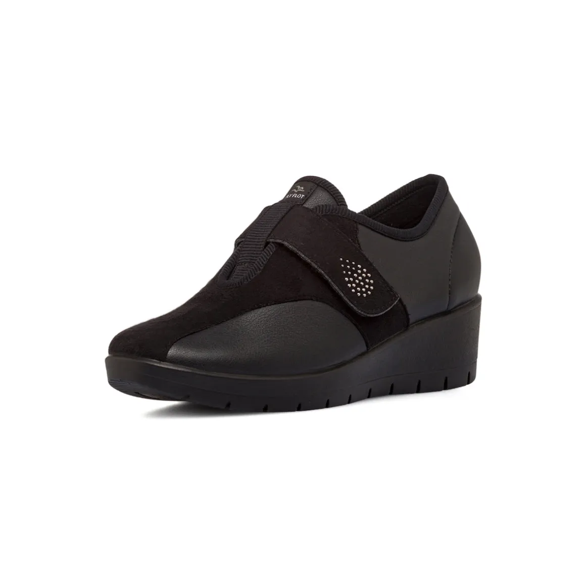 Scarpe con zeppa da Donna nere con cinturino Fly Flot