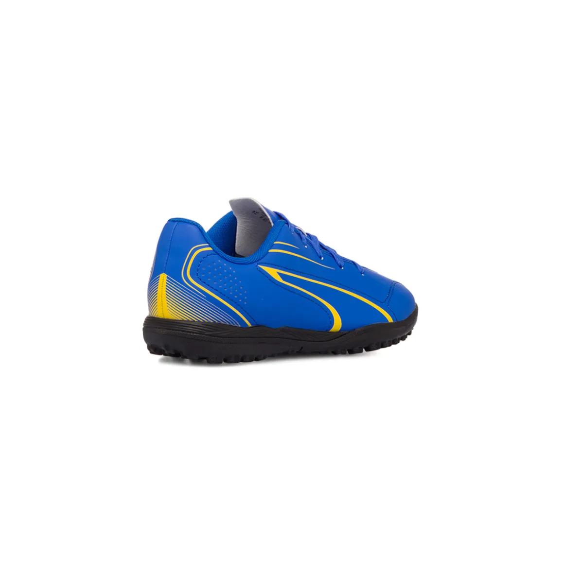 Scarpe da calcetto da bambino blu con dettagli gialli Puma Vitoria