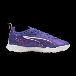 Scarpe da calcetto da ragazzo viola Puma Ultra 5