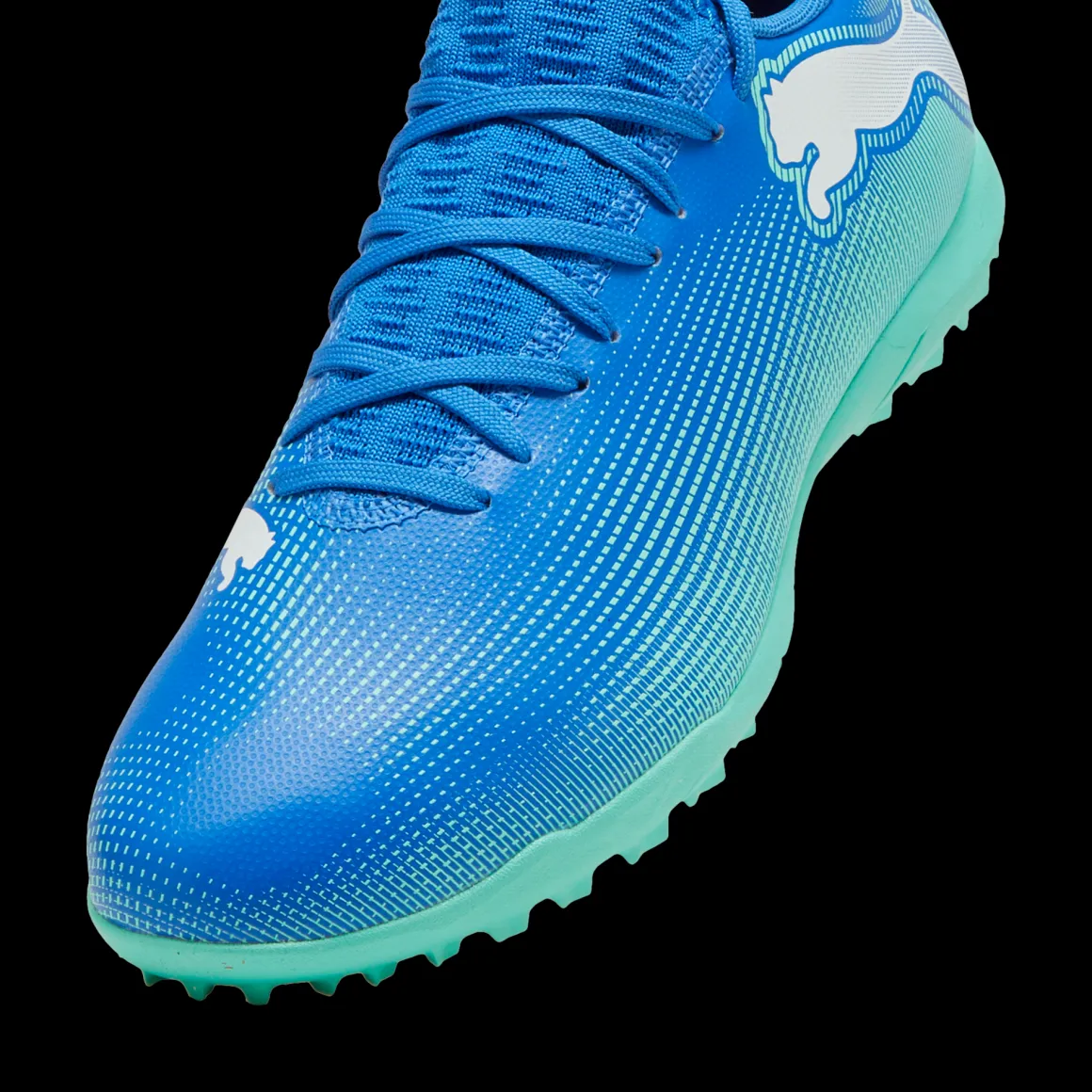 Scarpe da calcetto da uomo blu e azzurre Puma Future 7