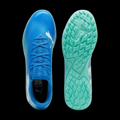 Scarpe da calcetto da uomo blu e azzurre Puma Future 7