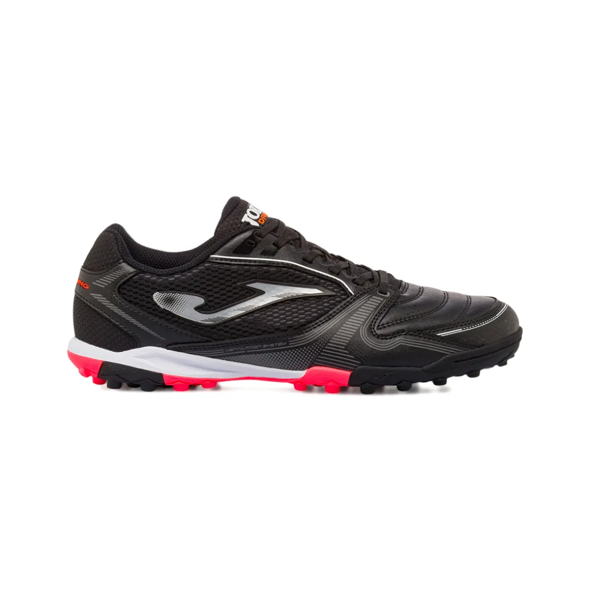 Scarpe da Calcetto Nere con inserti rossi da Uomo Joma