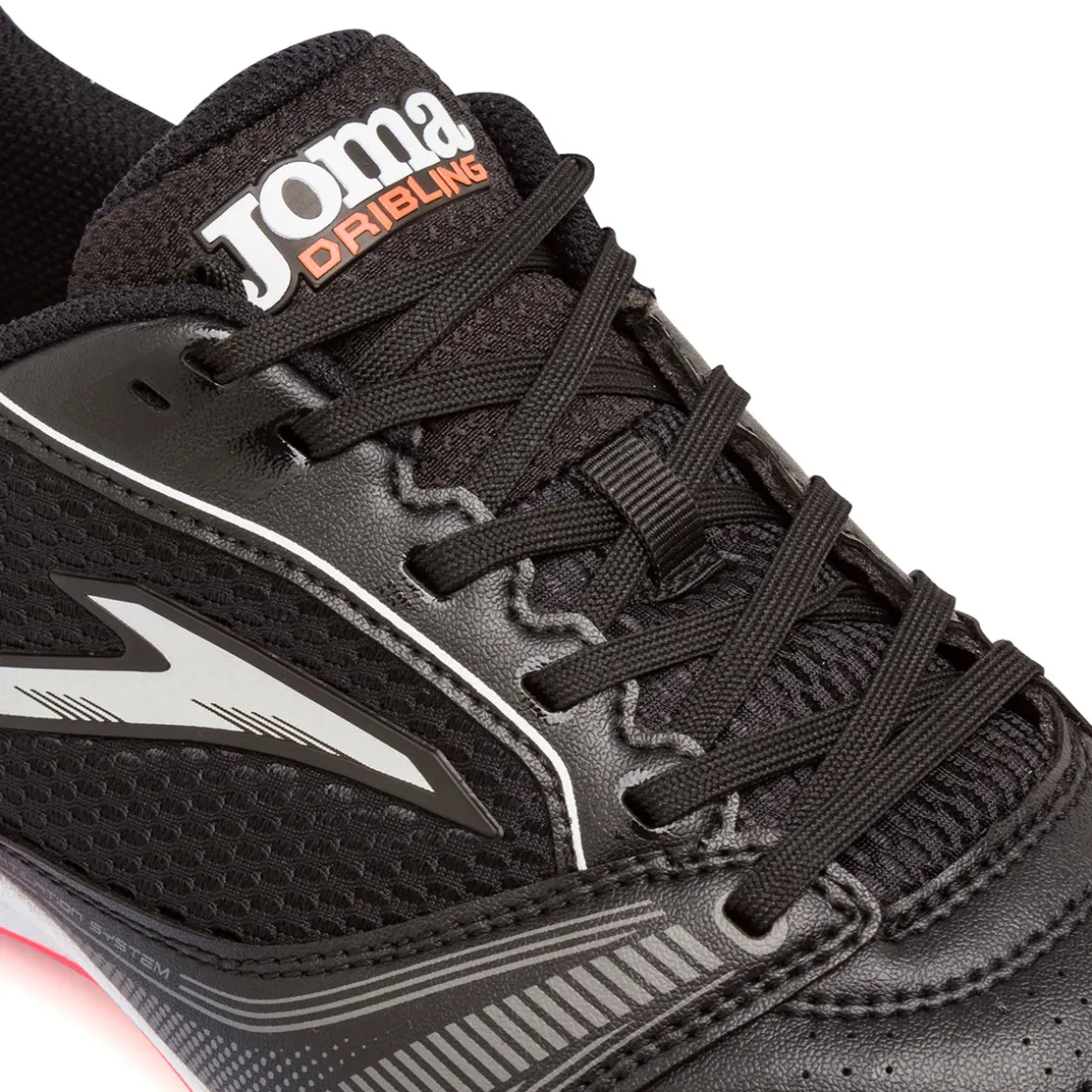 Scarpe da Calcetto Nere con inserti rossi da Uomo Joma