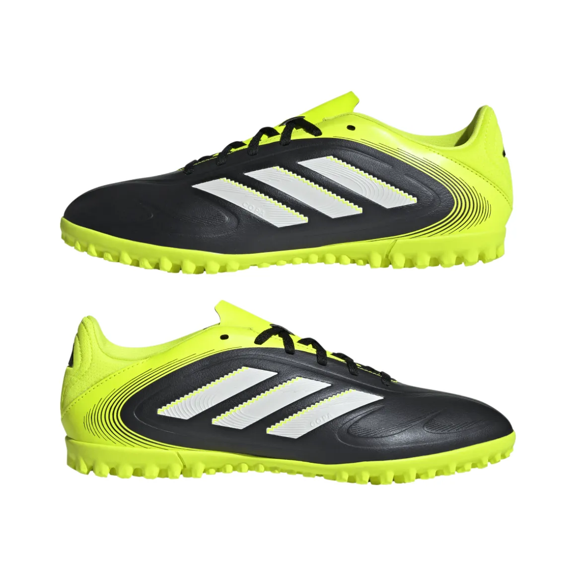 Scarpe da Calcetto nere e giallo da Uomo adidas Copa Pure III CLUB TF