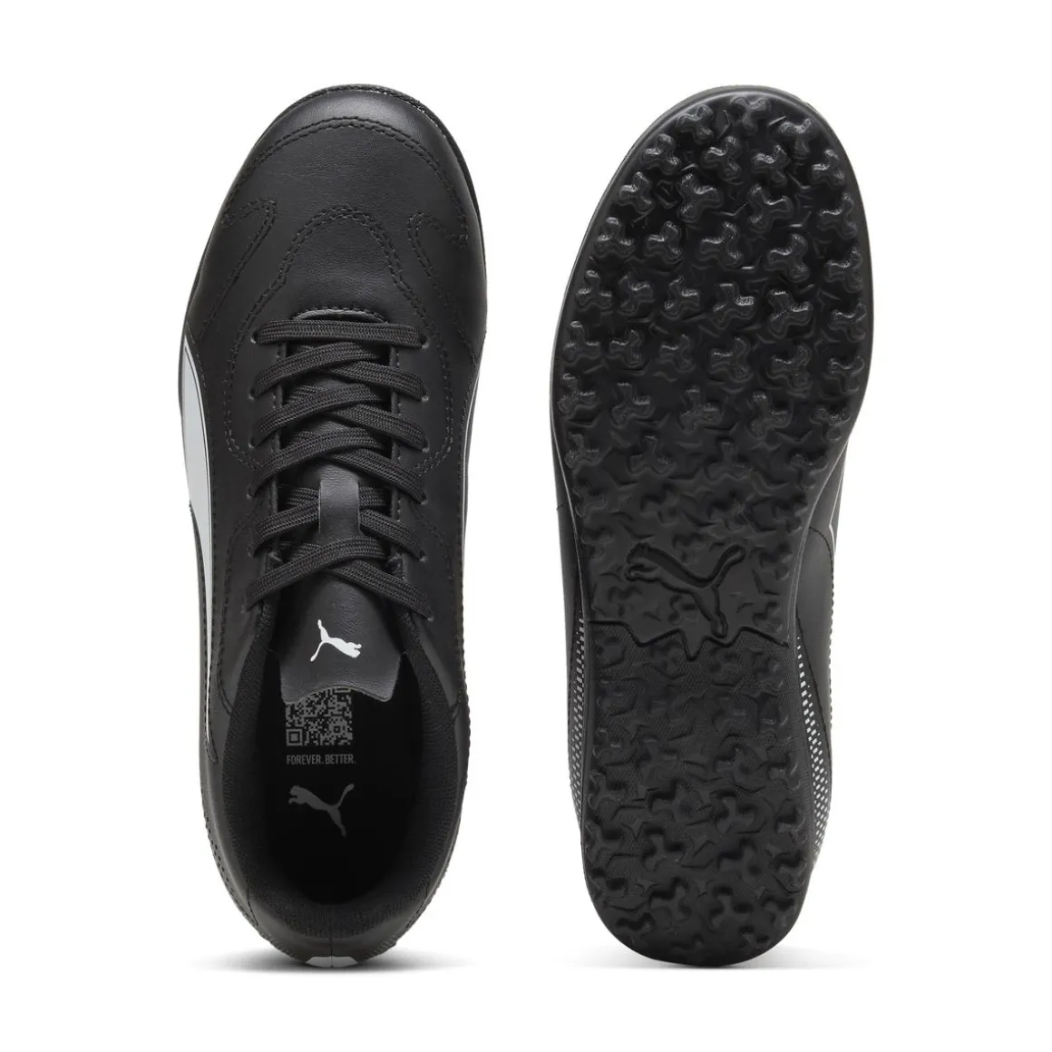 Scarpe da calcetto Ragazzo Puma nere con inserti bianchi Vitoria II TT