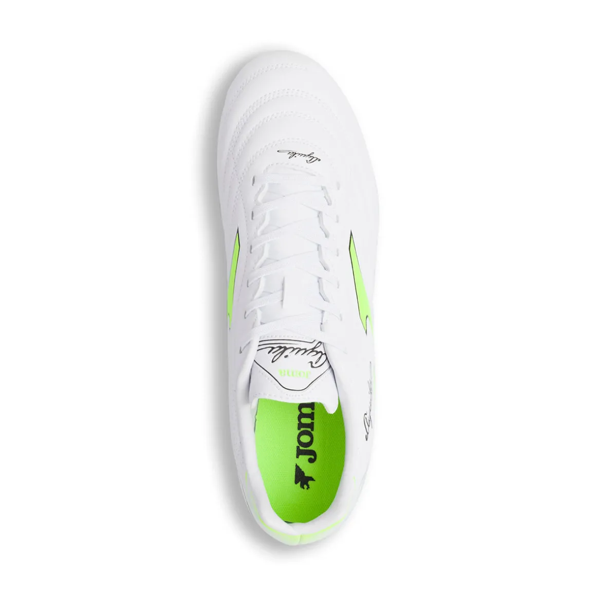 Scarpe da Calcio bianche con dettagli giallo fluo Joma