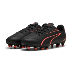 Scarpe da calcio da Ragazzo Nere con logo Arancione Puma Vitoria