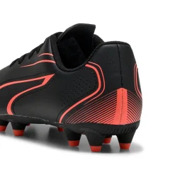 Scarpe da calcio da Ragazzo Nere con logo Arancione Puma Vitoria