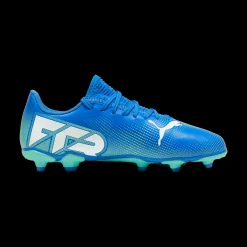 Scarpe da calcio da ragazzo per terreni duri blu Puma Future 7