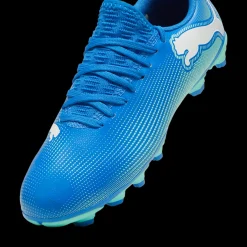 Scarpe da calcio da ragazzo per terreni duri blu Puma Future 7