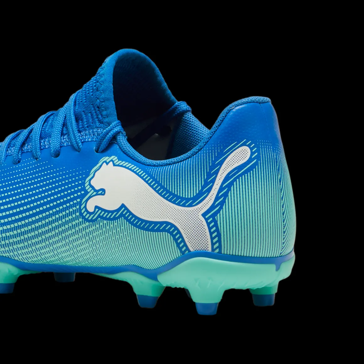 Scarpe da calcio da ragazzo per terreni duri blu Puma Future 7