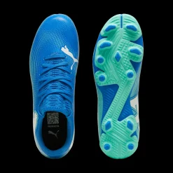Scarpe da calcio da ragazzo per terreni duri blu Puma Future 7