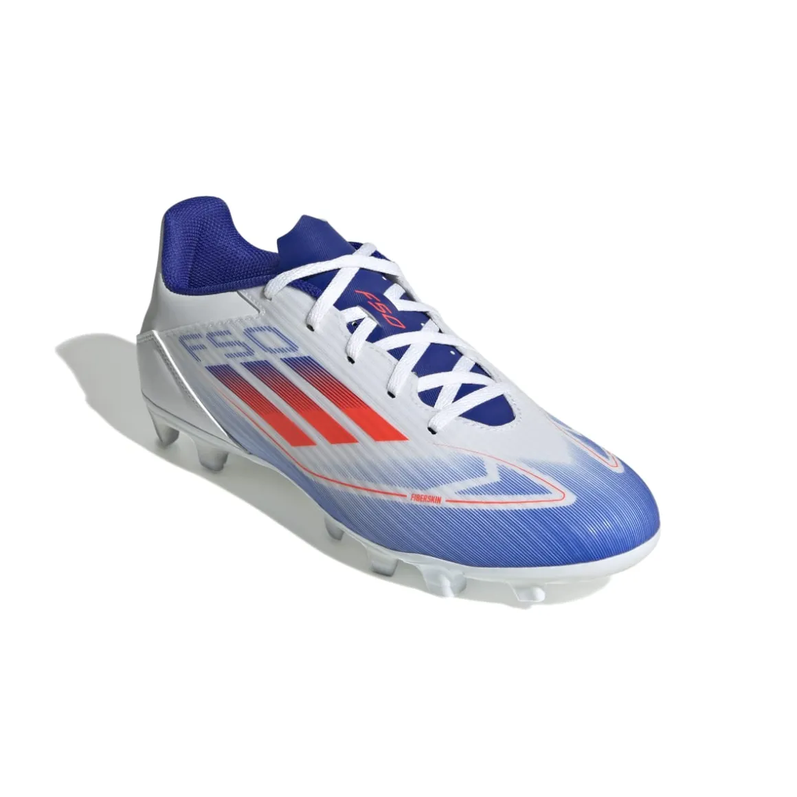 Scarpe da calcio da uomo bianche per superfici flessibili adidas F50 Club FxG