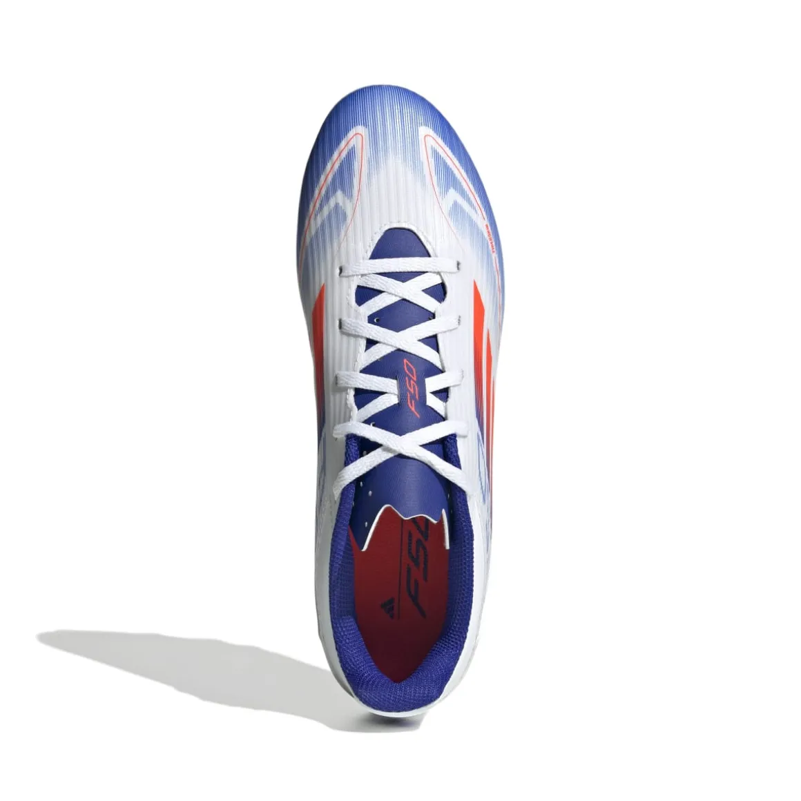 Scarpe da calcio da uomo bianche per superfici flessibili adidas F50 Club FxG
