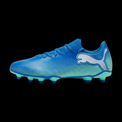 Scarpe da calcio da uomo blu e azzurre per terreni duri Puma Future 7
