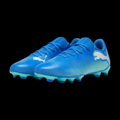 Scarpe da calcio da uomo blu e azzurre per terreni duri Puma Future 7