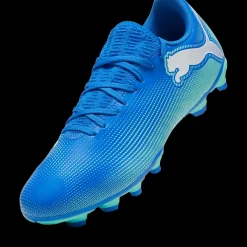 Scarpe da calcio da uomo blu e azzurre per terreni duri Puma Future 7