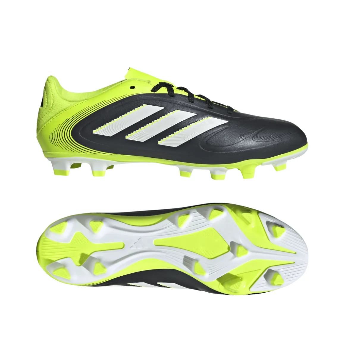 Scarpe da calcio nere e gialle da Uomo adidas COPA PURE III
