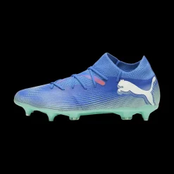Scarpe da calcio per terreni duri da uomo blu e azzurre Puma Future 7