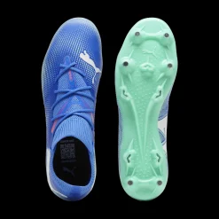 Scarpe da calcio per terreni duri da uomo blu e azzurre Puma Future 7