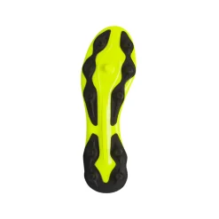 Scarpe da calcio per terreni duri da ragazzo gialle con dettagli neri Puma King Match FG/AG Jr