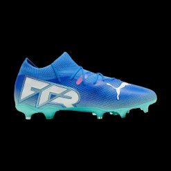 Scarpe da calcio per terreni duri da uomo blu e azzurre Puma Future 7