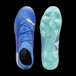 Scarpe da calcio per terreni duri da uomo blu e azzurre Puma Future 7