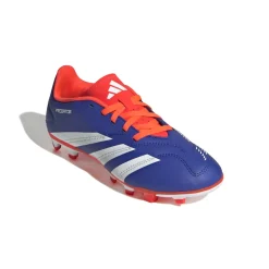 Scarpe da calcio ragazzo blu rosse adidas PREDATOR CLUB FXG