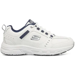 Scarpe da ginnastica bianche da uomo con soletta Memory Foam Skechers Oak Canyon