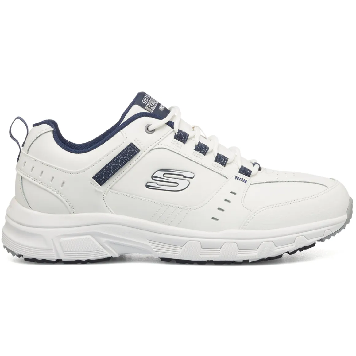 Scarpe da ginnastica bianche da uomo con soletta Memory Foam Skechers Oak Canyon
