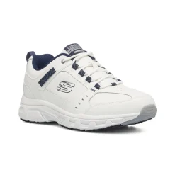 Scarpe da ginnastica bianche da uomo con soletta Memory Foam Skechers Oak Canyon