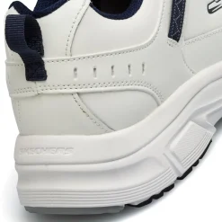 Scarpe da ginnastica bianche da uomo con soletta Memory Foam Skechers Oak Canyon