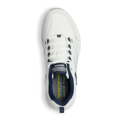 Scarpe da ginnastica bianche da uomo con soletta Memory Foam Skechers Oak Canyon