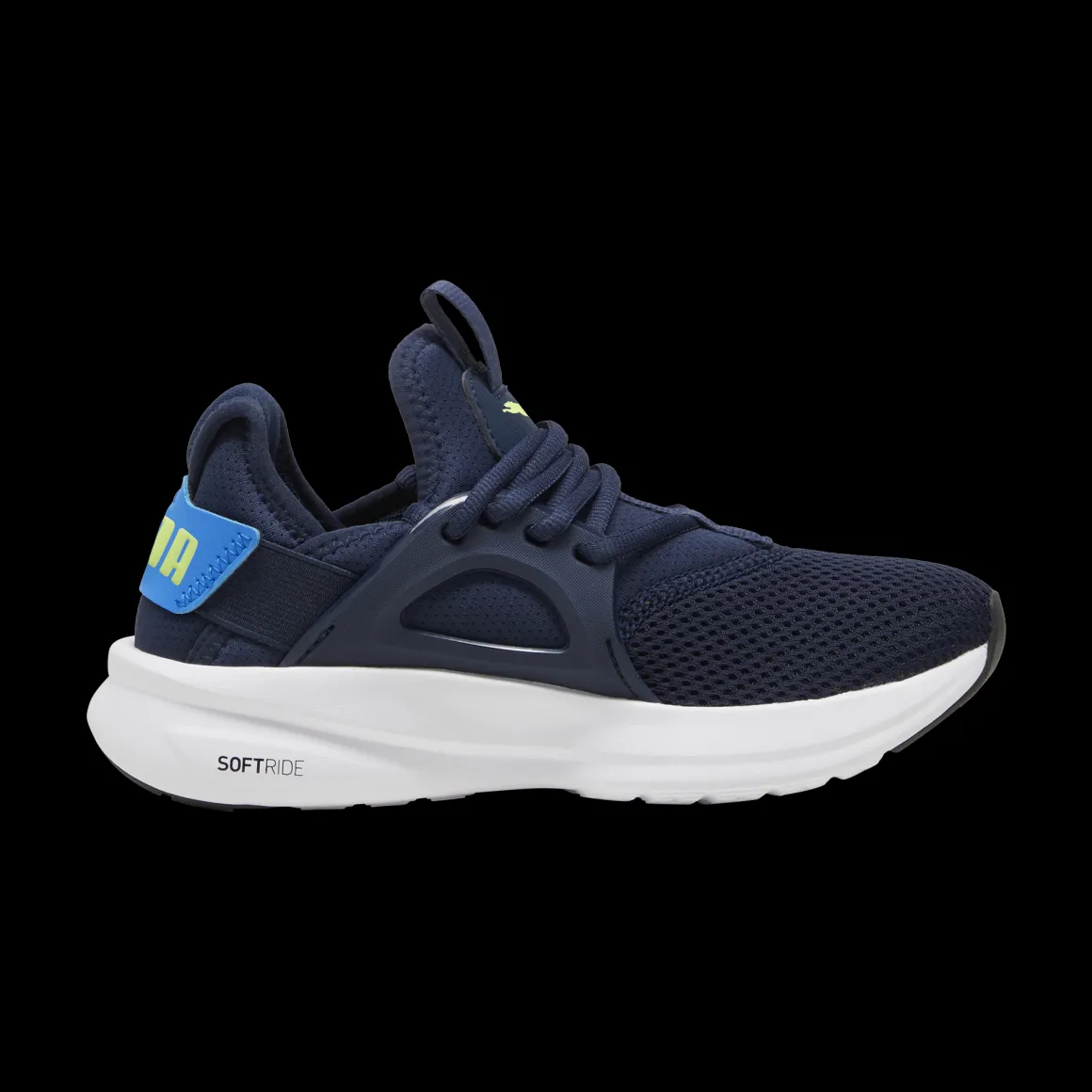 Scarpe da ginnastica blu da ragazzo con logo Puma Softride Enzo Evo Jr