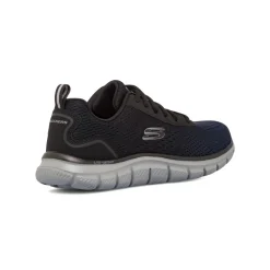 Scarpe da ginnastica blu navy da uomo con dettagli grigi Skechers Track