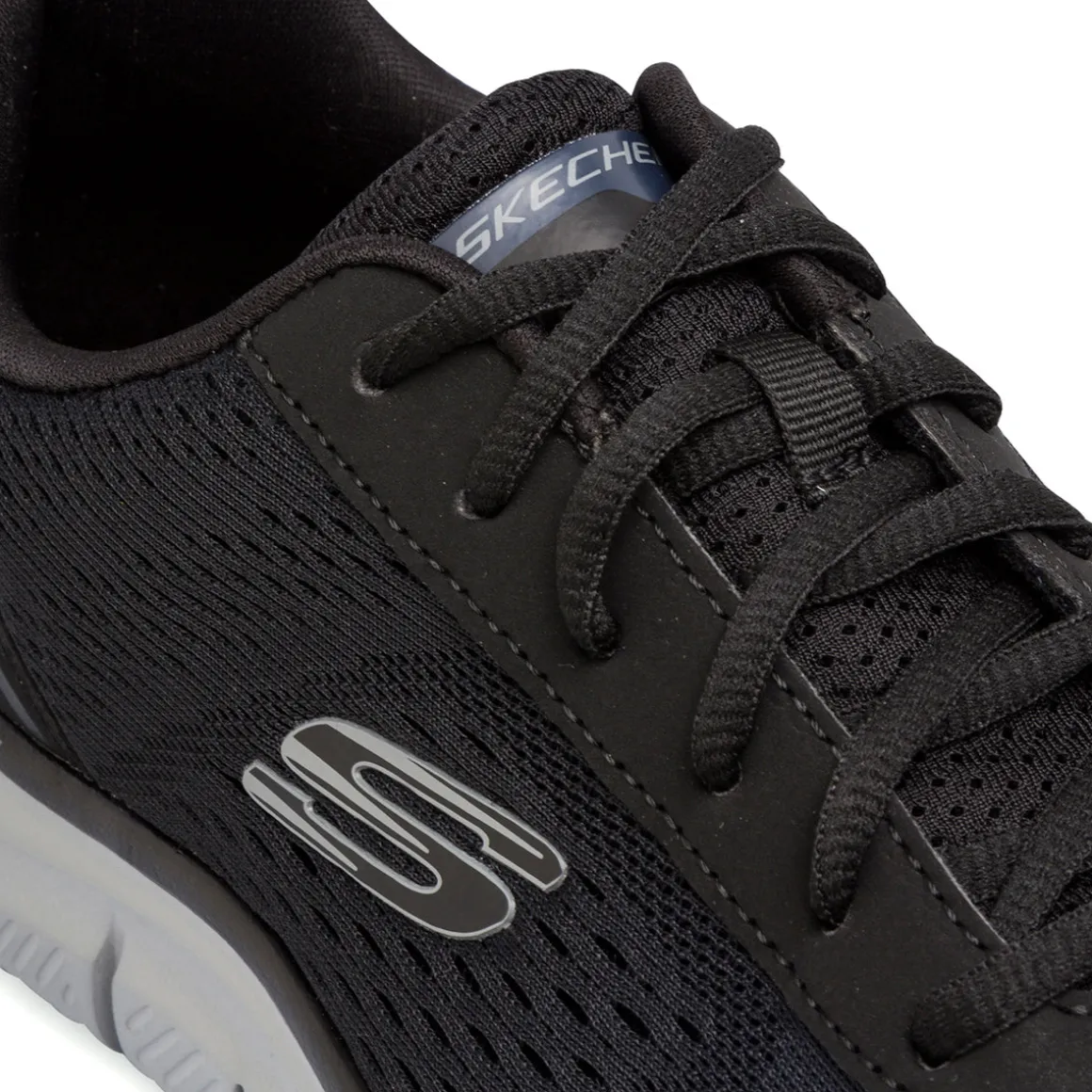 Scarpe da ginnastica blu navy da uomo con dettagli grigi Skechers Track