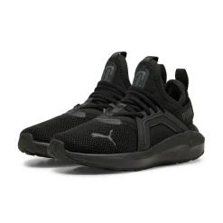 Scarpe da ginnastica da bambino nere con logo Puma Enzo Softride 5
