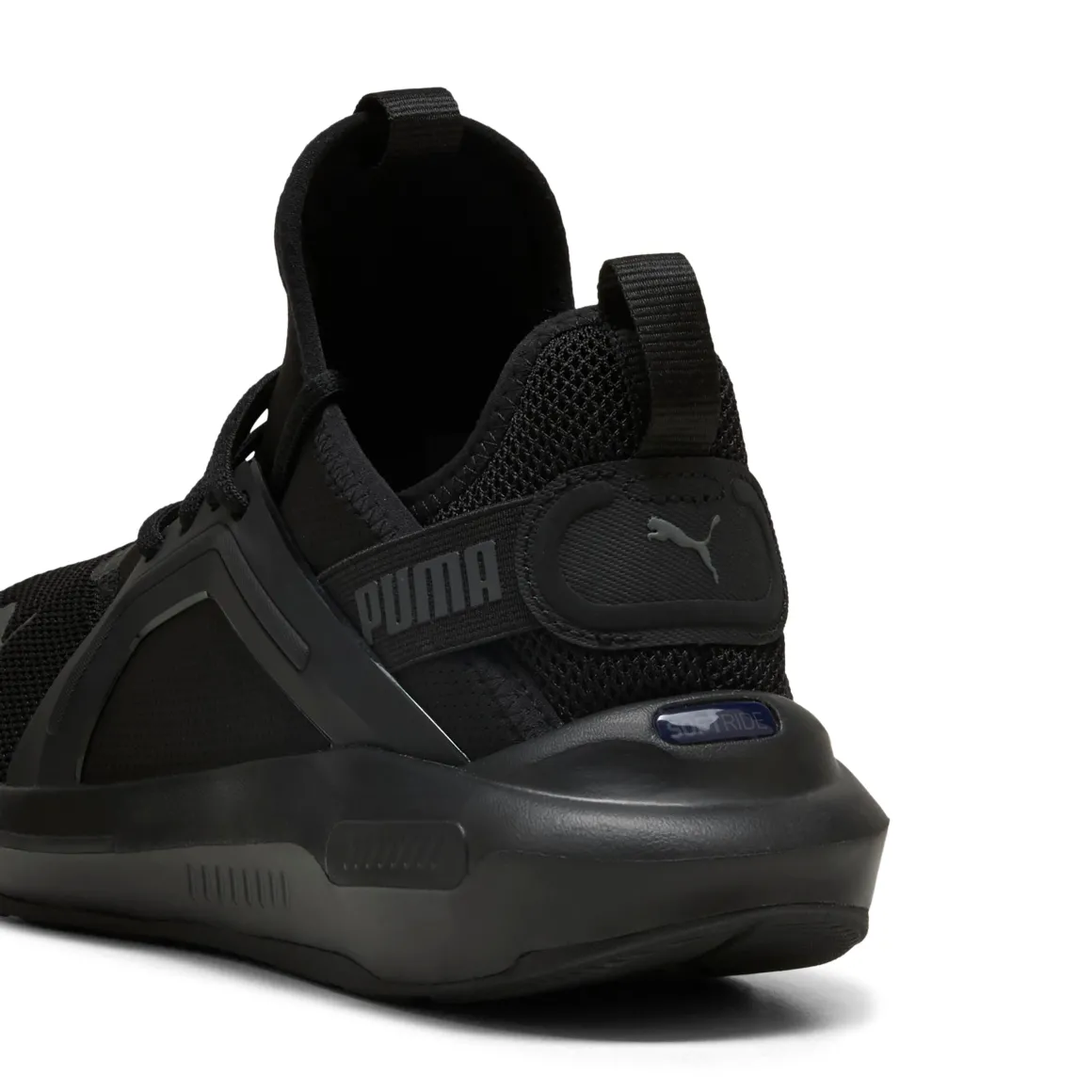 Scarpe da ginnastica da uomo nere in tessuto Puma Softride Enzo 5