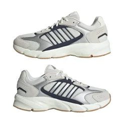 Scarpe da ginnastica da uomo Rétro bianche grigie con dettagli blu adidas Crazychaos 2000