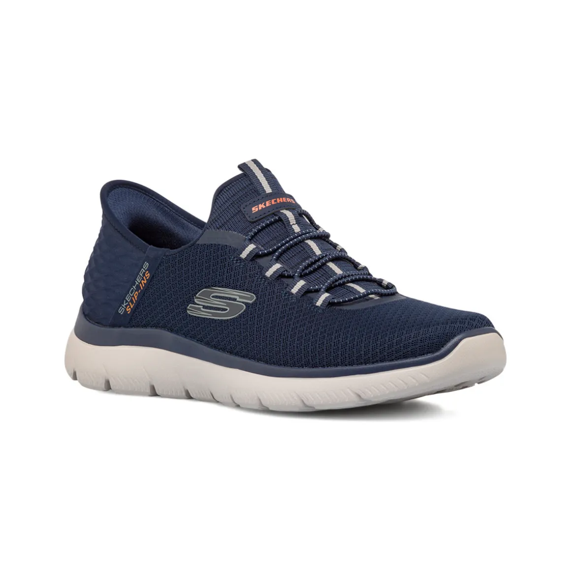 Scarpe da ginnastica da uomo blu con memory foam Skechers Summits Slip-ins