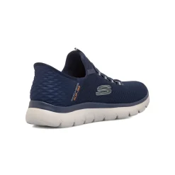 Scarpe da ginnastica da uomo blu con memory foam Skechers Summits Slip-ins