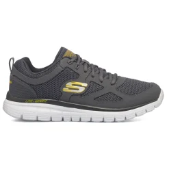 Scarpe da ginnastica grigie da uomo con soletta Memory Foam Skechers Burns - Agoura
