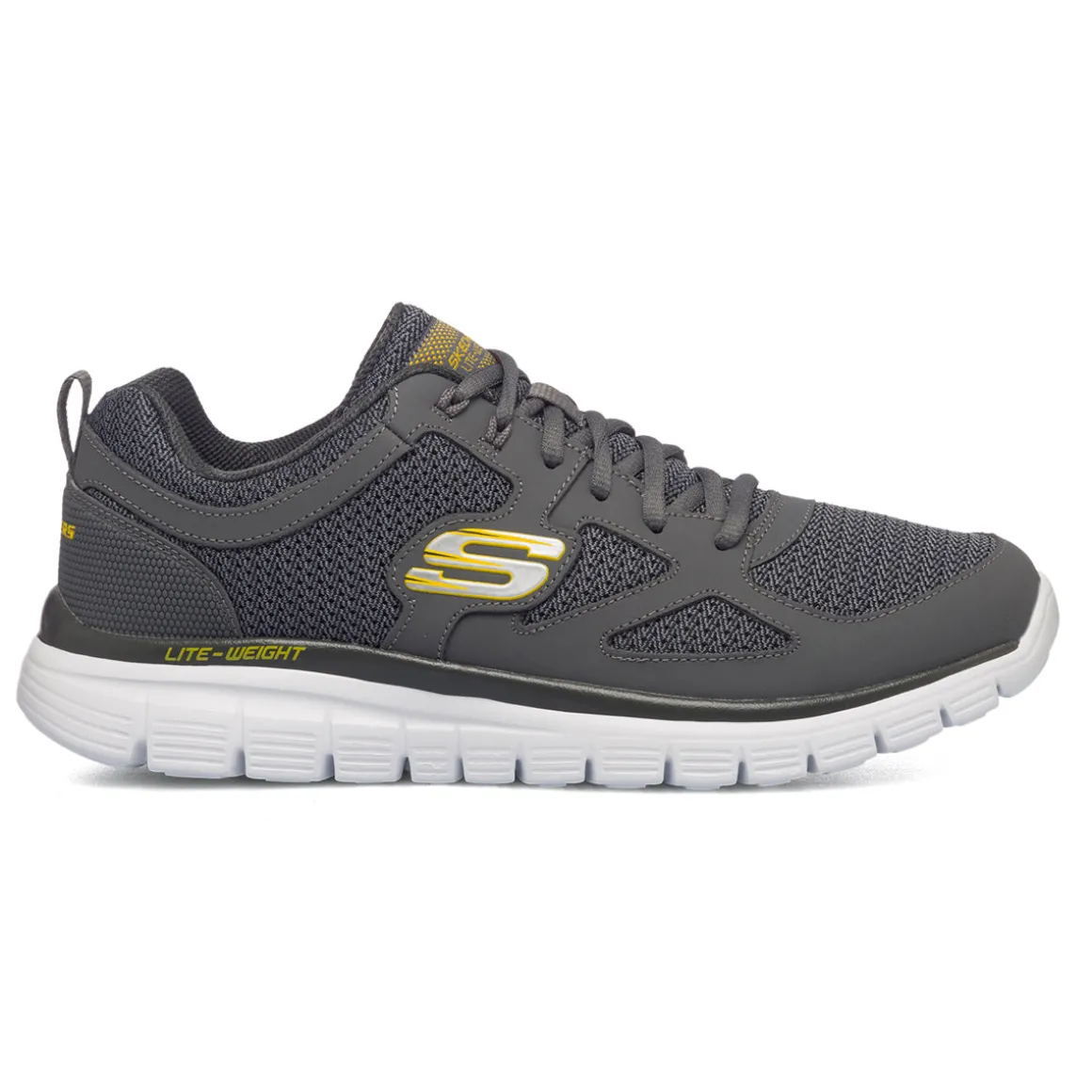 Scarpe da ginnastica grigie da uomo con soletta Memory Foam Skechers Burns - Agoura
