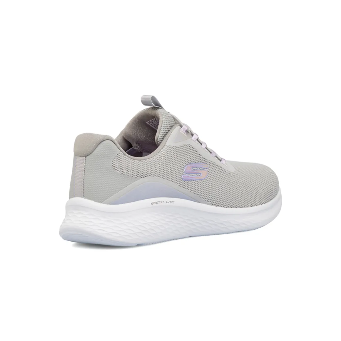 Scarpe da ginnastica grigio e lilla con sottopiede Memory Foam Skech Lite Pro