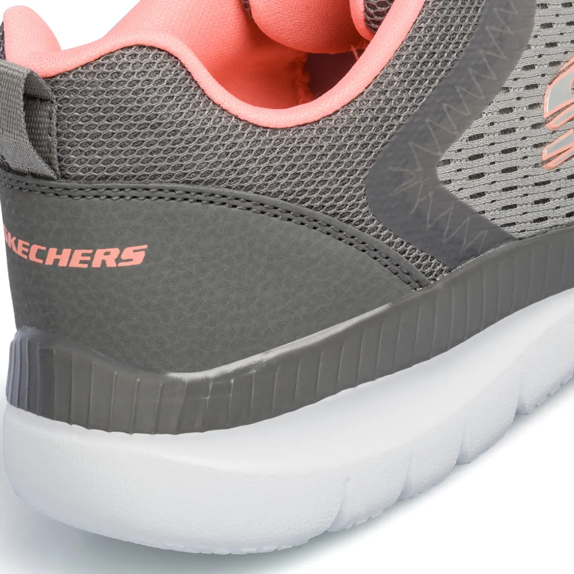 Scarpe da ginnastica grigie da donna con sottopiede Memory Foam Skechers Bountiful - Quick Path