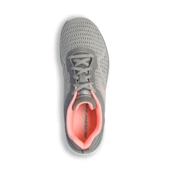 Scarpe da ginnastica grigie da donna con sottopiede Memory Foam Skechers Bountiful - Quick Path